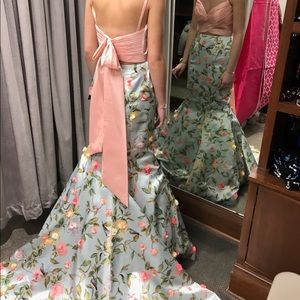 Two piece prom dress